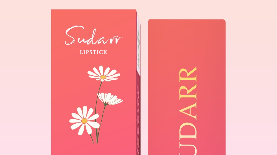 ออกแบบแบนเนอร์สินค้าเครื่องสำอาง Sudarr ลิปสติกสวย