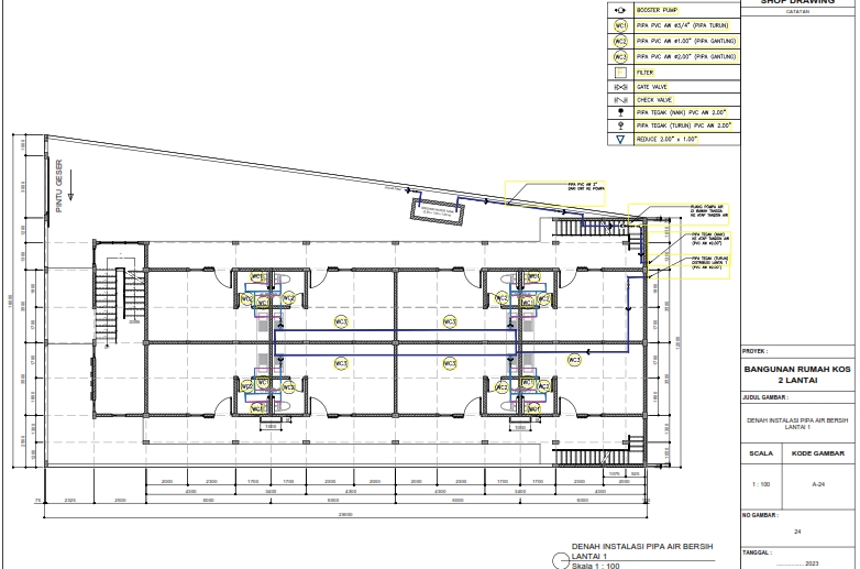 Jasa drafter autocad rumah 2 lantai, desain denah, gambar autocad, drafter freelance, jasa gambar bangunan.