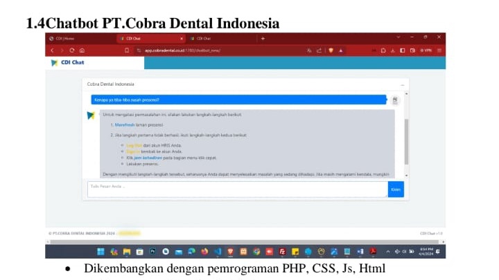 Jasa pembuatan website dan pengembangan web menggunakan PHP, CSS, Javascript, dan HTML.