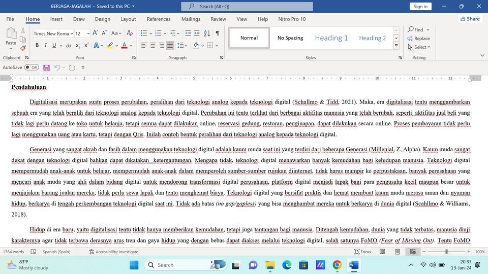 Jasa pengetikan online untuk dokumen, proposal, skripsi, makalah dan tugas sekolah.