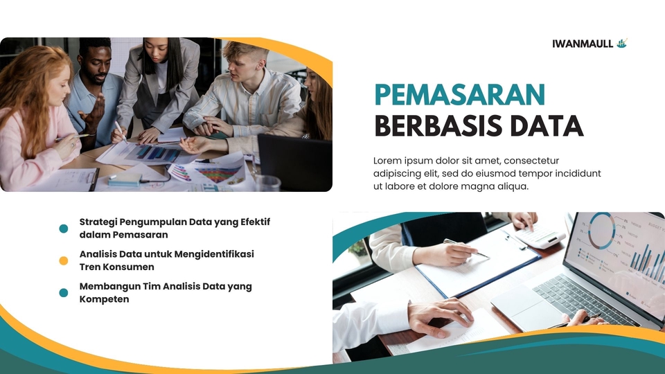 Jasa desain presentasi data power point dengan tim ahli dan profesional untuk membantu klien menjangkau target market dan meningkatkan bisnis.