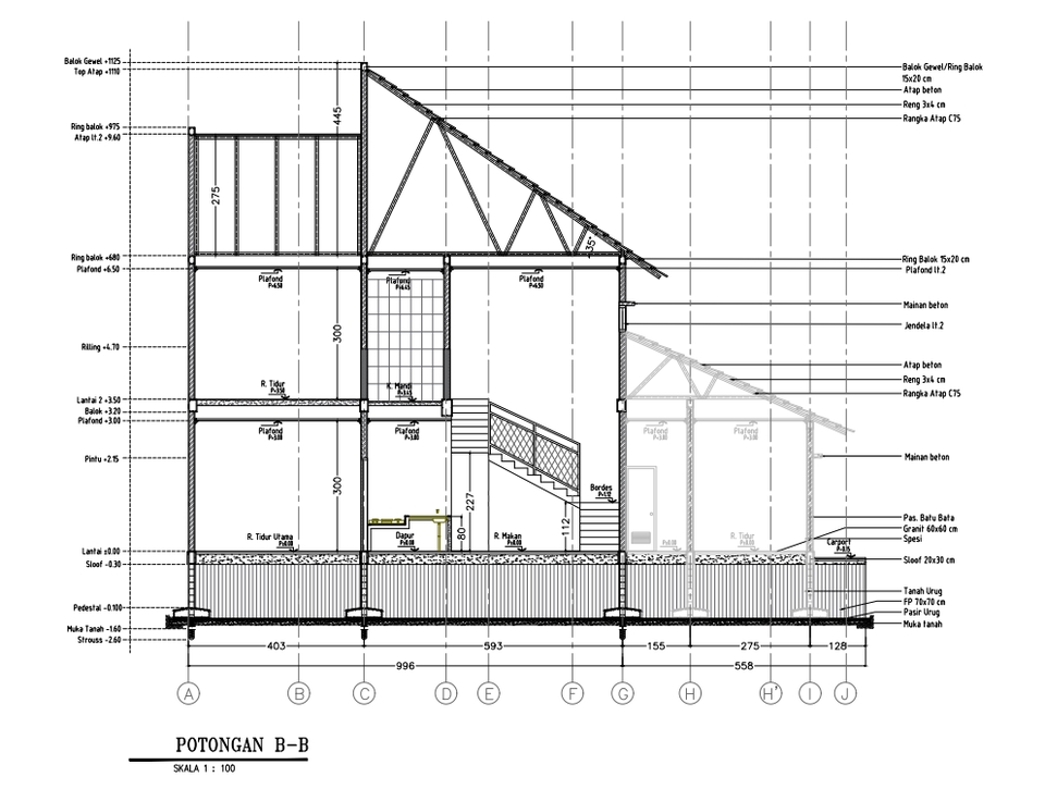CAD Drawing - Gambar 2D/3D Kontruksi Bangunan - 8