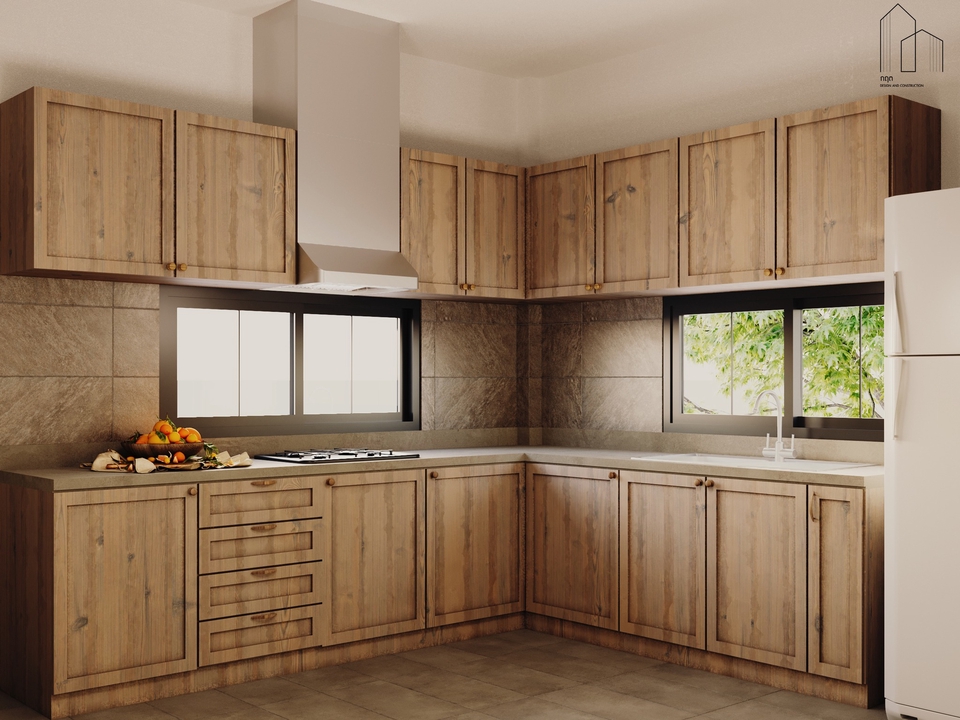 3D Perspective - ออกแบบบ้านพักอาศัยนอร์ดิก 1 ชั้น 3ห้องนอน 2ห้องน้ำ ตกแต่งภายในสไตล์มินิมอล+เทดิชันนอล - 11
