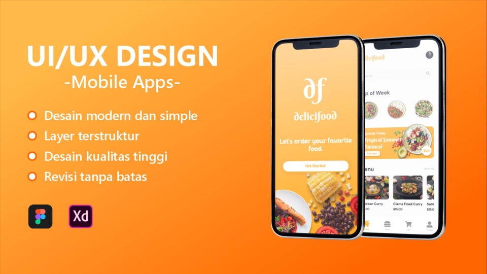 UI & UX Design - UI/UX Design untuk Mobile app dengan Figma atau Adobe XD - 1