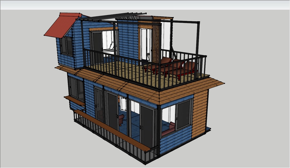 รับออกแบบ perspective โมเดลบ้าน 3 มิติ 3d ราคาถูก