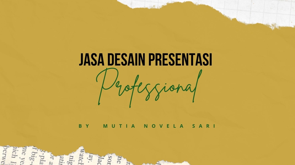 Presentasi - Jasa Desain Power Point Professional (Formal) - 1