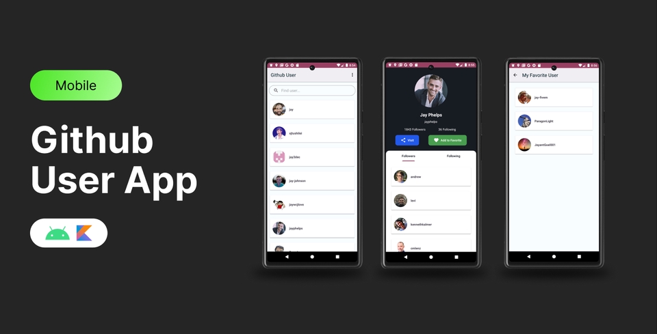 Jasa pembuatan aplikasi android, aplikasi mobile, aplikasi iOS untuk Github.