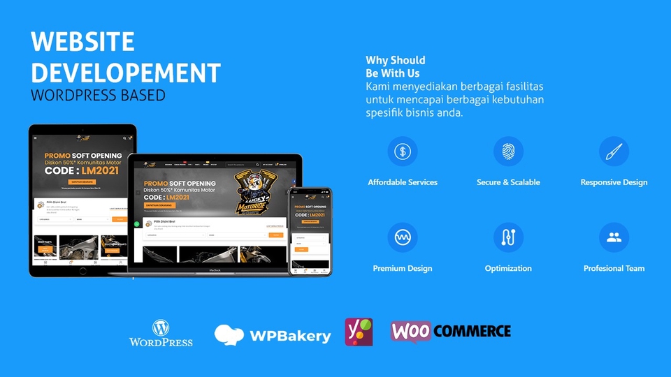 Web Development - Jasa Pembuatan Website - Wordpress Responsive - 1