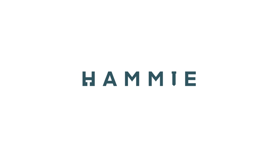 รับออกแบบโลโก้ บริษัท Hammie ออกแบบโลโก้แบบมินิมอล เรียบหรู ดูแพง