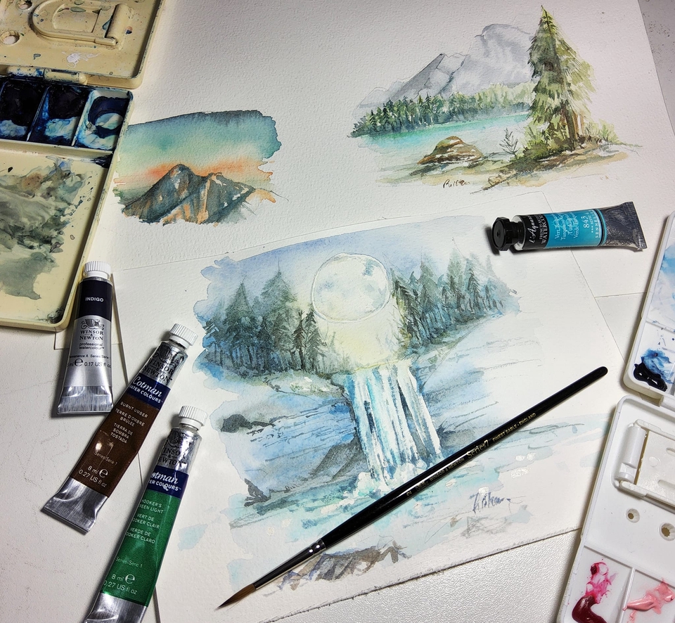 วาดภาพการ์ตูน - รับวาดภาพสีน้ำ - 7
