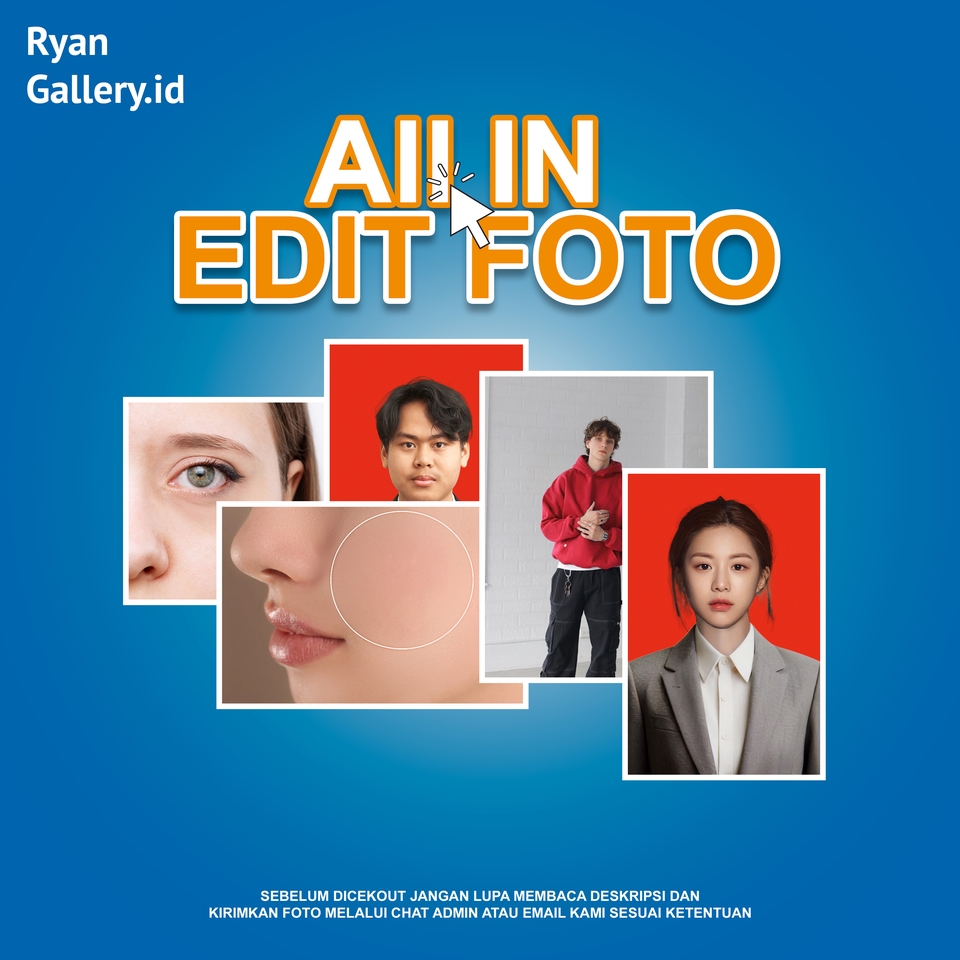 Edit Gambar & Photoshop - Jasa Edit Foto, Retouching wajah, edit pas foto, menambahkan pakaian - 6