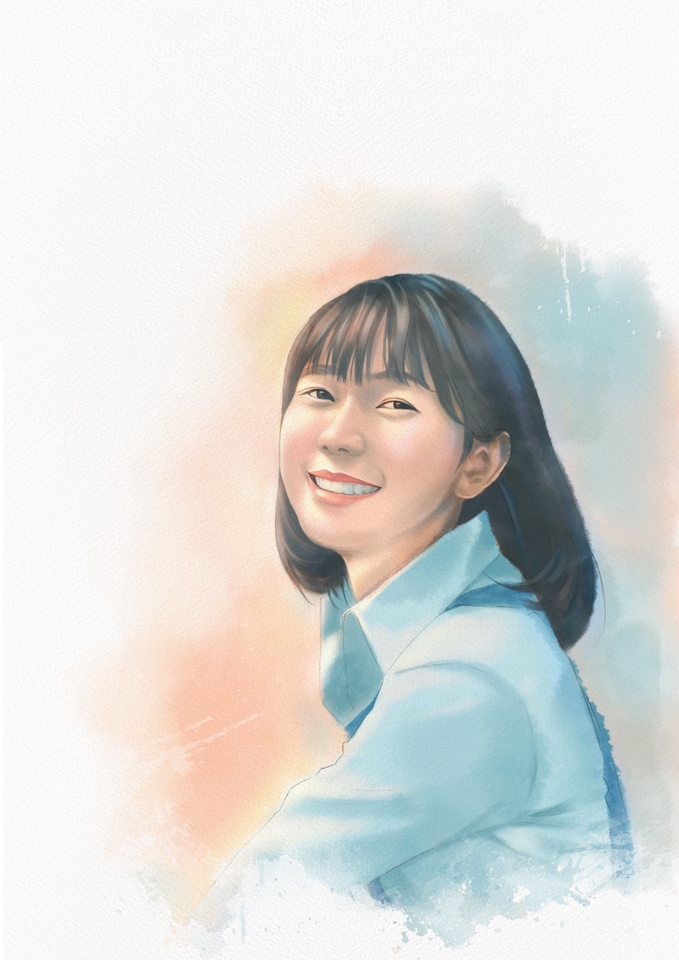 วาดภาพเหมือน Portrait - รับวาดภาพเหมือน portrait สไตล์สีน้ำ เทคนิคDigital painting - 19