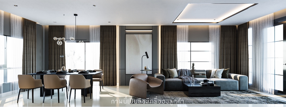 3D Perspective - รับทำภาพ 3D Perspective Interior // ออกแบบตกแต่งภายใน (3Dmaxs) // 3d visualizer - 15