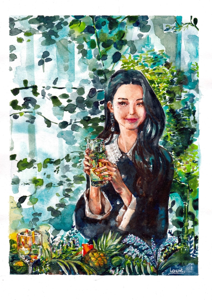 วาดแฟนอาร์ต - watercolor X kpop artist - 3