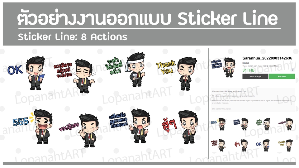 ออกแบบ Character & Mascot - ออกแบบคาแรคเตอร์น่ารักๆ สไตล์ญี่ปุ่น แก้ไขงานร่างแบบไม่จำกัดครั้ง - 11