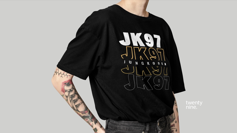 Desain Kaos & Motif - Desain JK97 "Jungkook" - 1