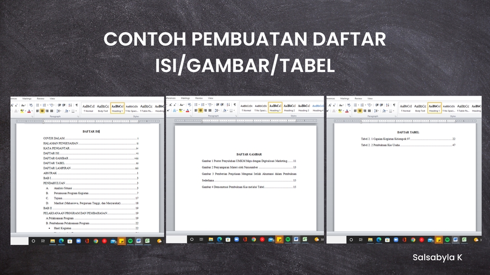 Pengetikan Umum - Pengetikan, Penyuntingan Dokumen, Daftar Isi, Nomor Halaman (Word/Excel/PPT) - 3