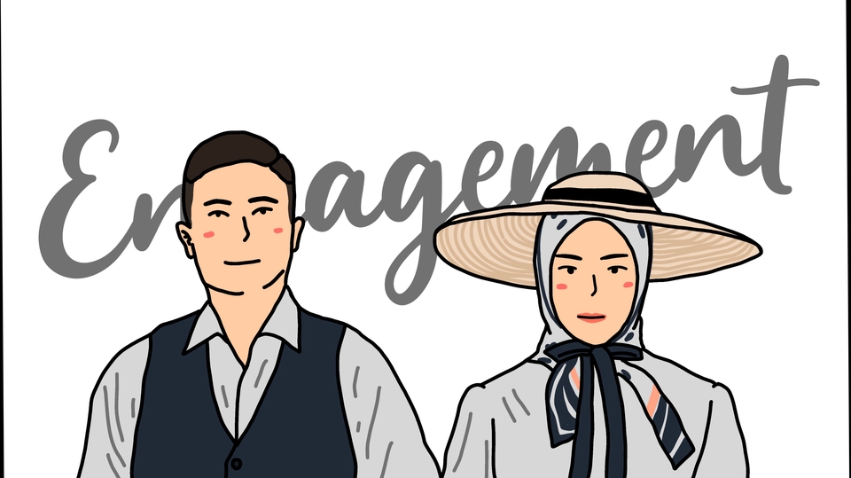 Gambar dan Ilustrasi - Ilustrasi wajah kartun/ilustrasi wajah digital - 1