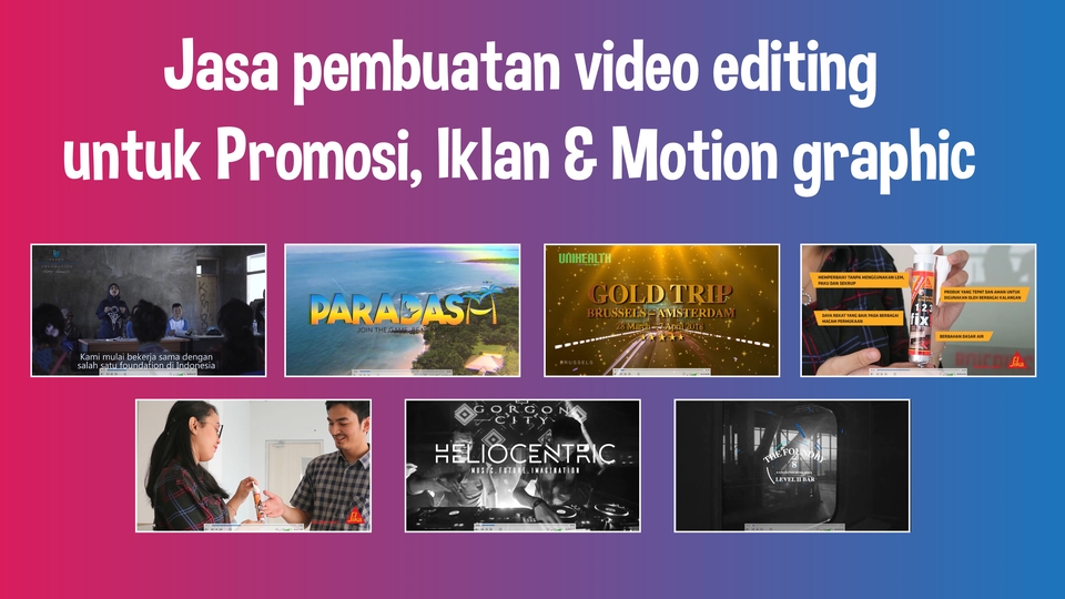 Desain Karakter - Video Editing (Promosi, Iklan & video grafis) 3 hari Selesai, 3xrevisi - 1