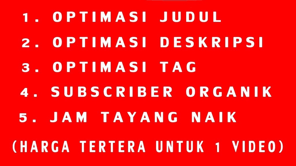 Search Engine Optimization (SEO) - SEO Youtube Menambah View JT dan Subscriber Youtube - 2