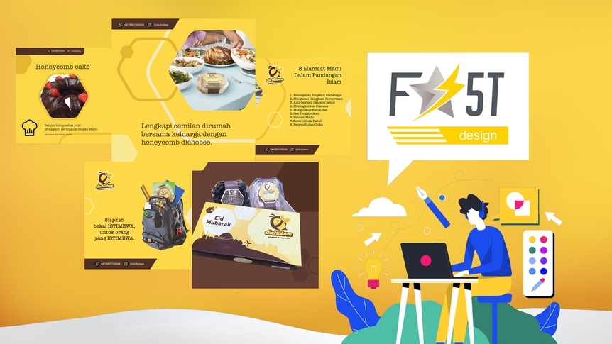 Banner Online - Paket Percobaan Design Feed Story Caption Instagram - 1