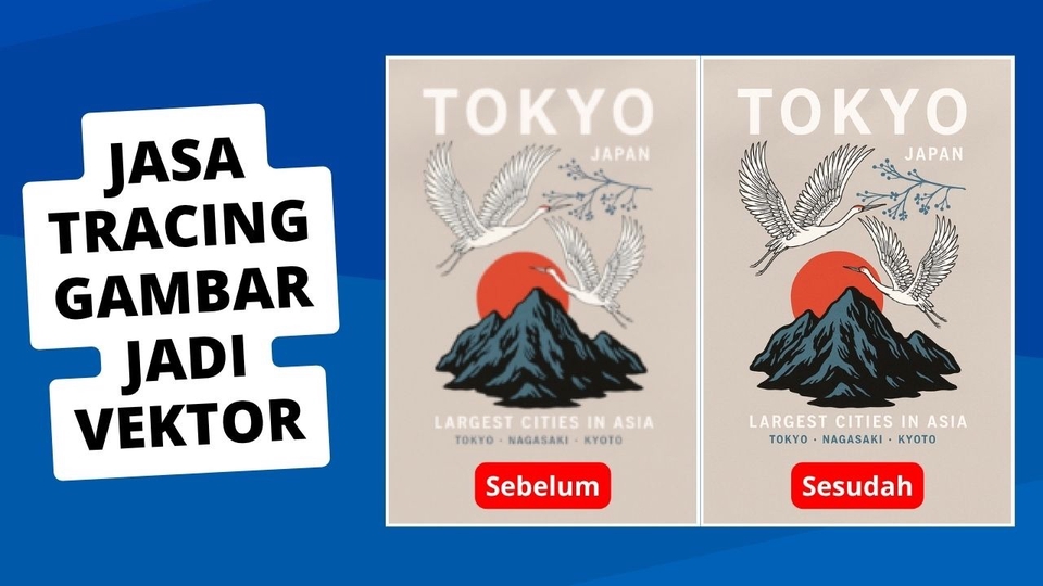 Edit Gambar & Photoshop - Jasa Tracing Vektor Profesional: Ubah Gambar Buram Menjadi Tajam Berkualitas Tinggi - 1