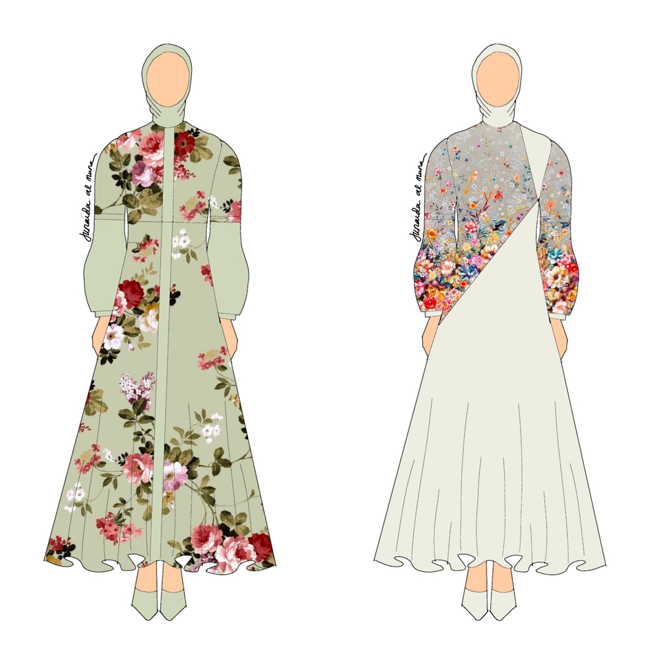 Desain Kaos & Motif - Fashion Illustrator | Jasa Gambar Busana | Desain Busana 1 Hari Jadi - 5