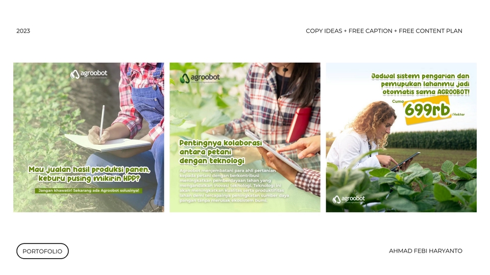 Penulisan Konten - Ide Copywriting Konten Free Caption Free Content Plan - 1