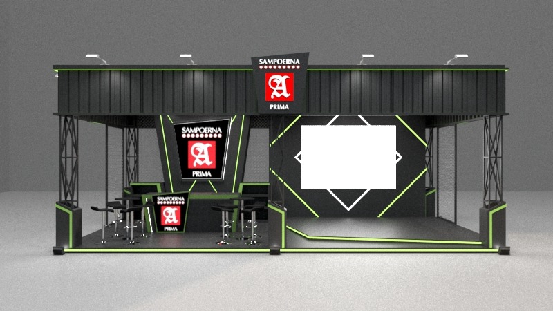 3D & Perspektif - Jasa Pembuatan Desain 3D Booth untuk Pameran / Exhibition - 1