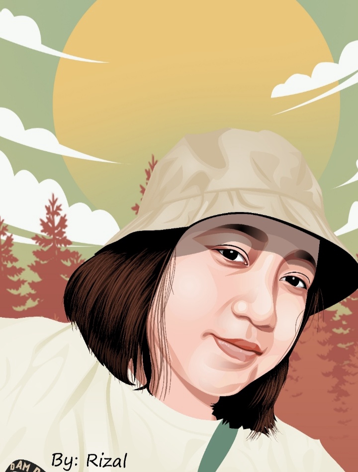 Gambar Potret - DESAIN VECTOR, 1 HARI JADI - 4