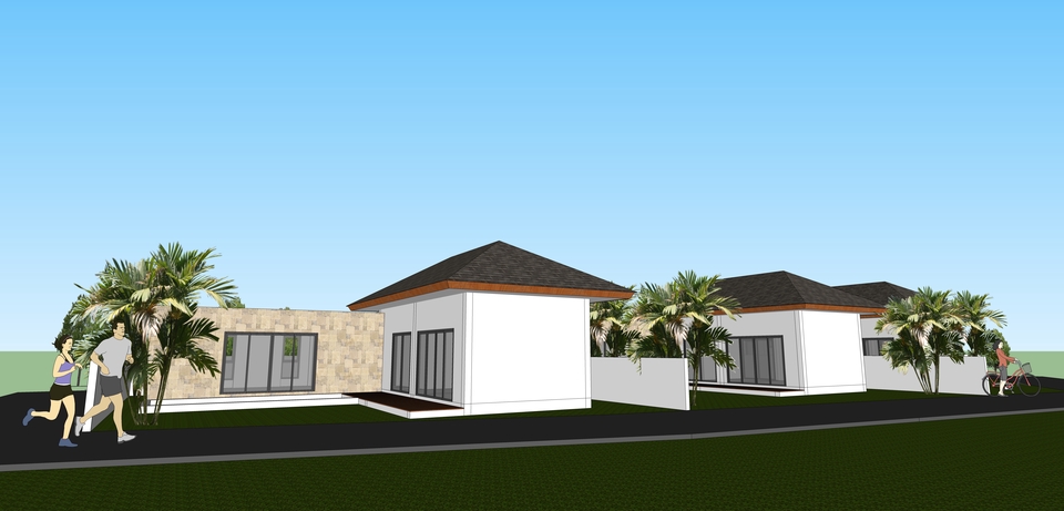 3D Perspective - ขึ้นโมเดลอาคาร 3 มิติ ด้วยโปรแกรม Sketchup - 14