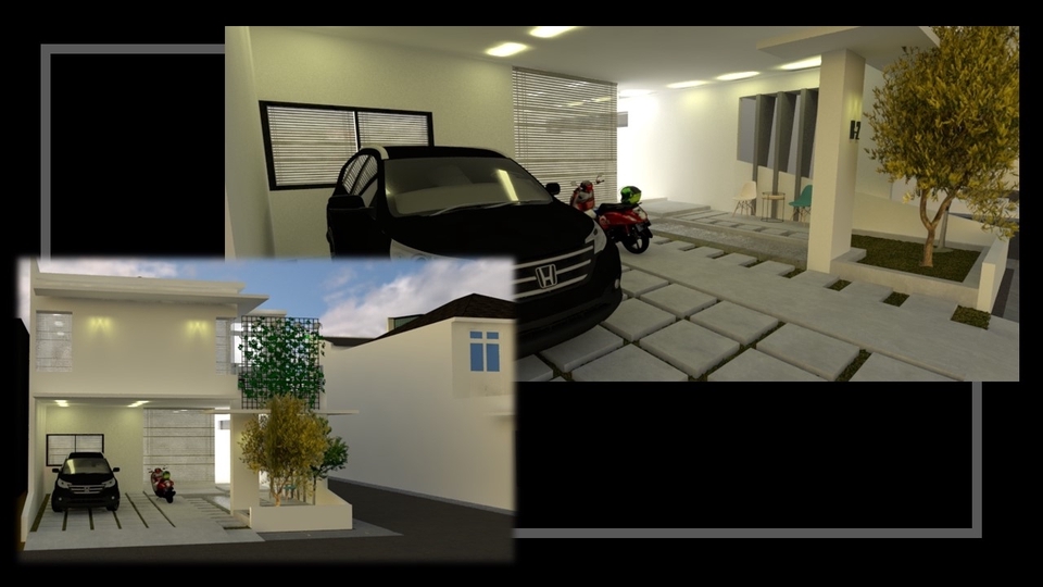 3D & Perspektif - Cek Dulu & Bandingkan ! Desain Bangunan dan Ruangan Eksterior-Interior (Rumah, Kos, Apartemen, dll) - 5