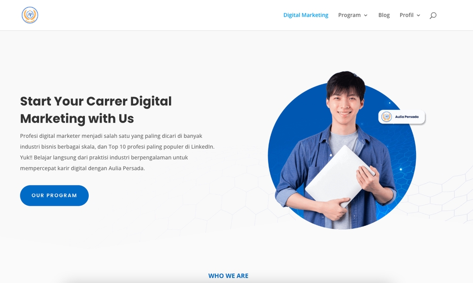 Jasa pembuatan website profesional untuk meningkatkan bisnis digital Anda dengan Aulla Persada.