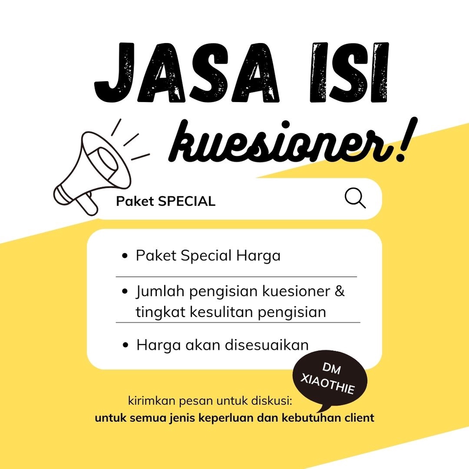 Jasa Lainnya - Jasa Kebutuhan Isi Kuesioner dan Survey - 5