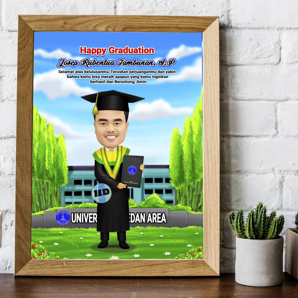 Gambar Potret - Karikatur Digital Kustom - 4