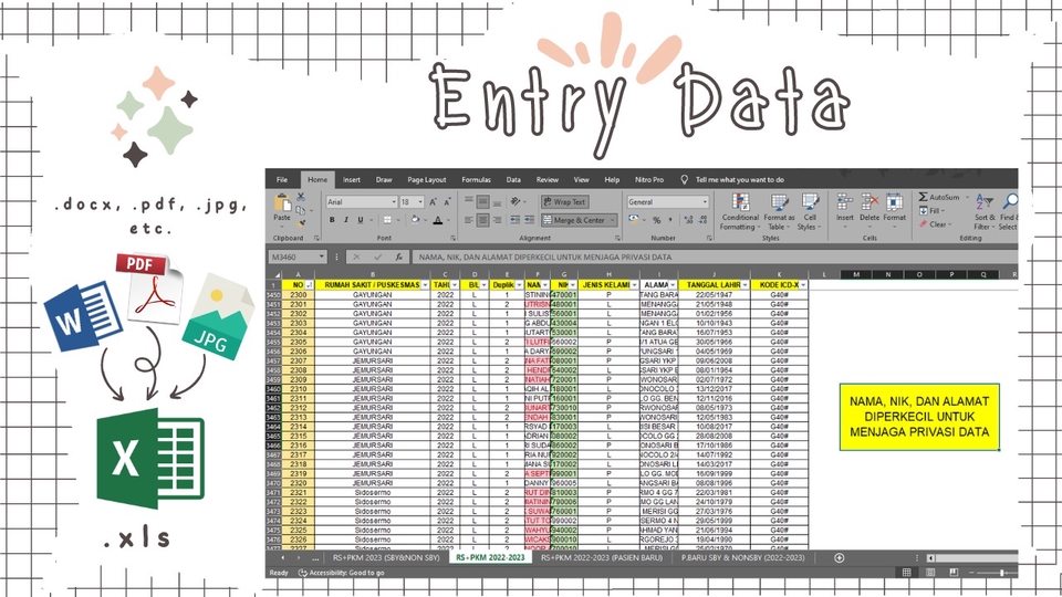 Entri Data - Jasa Entri Data / Input Data Excel (Cepat dan Akurat) - 1