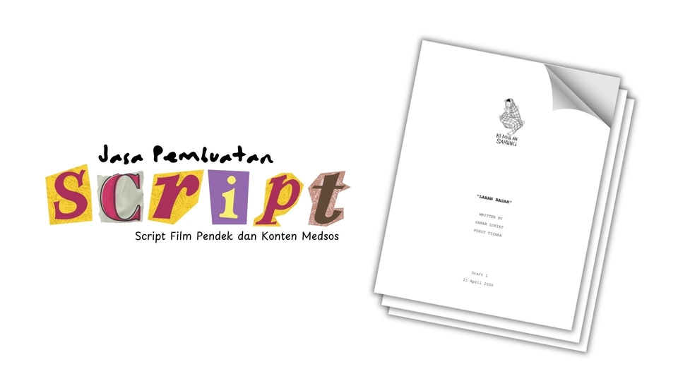 Jasa Penulis Artikel Berkualitas dan Bergaransi - Jasa Penulisan atau Pembuatan Script Film Pendek