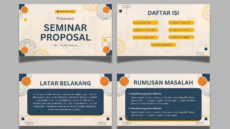 Jasa Desain Presentasi Powerpoint Seminar Proposal Profesional