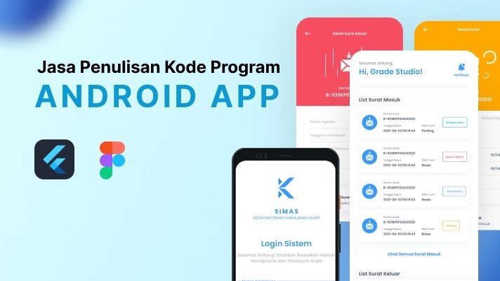 Jasa Pembuatan & Pengembangan Aplikasi Android - Jasa Penulisan Kode Program Mobile App Android Flutter