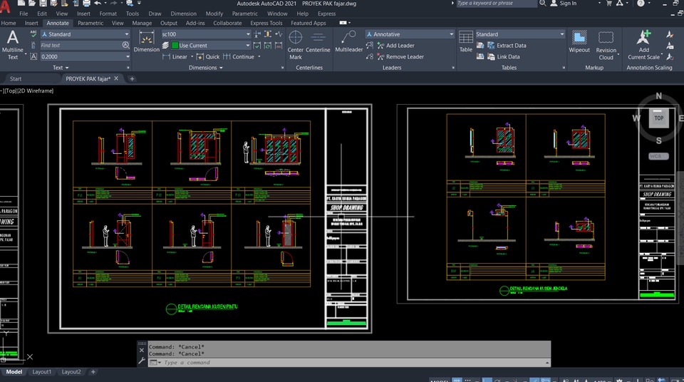 CAD Drawing - GAMBAR KERJA/DED (Detail Engineering Design) - 4