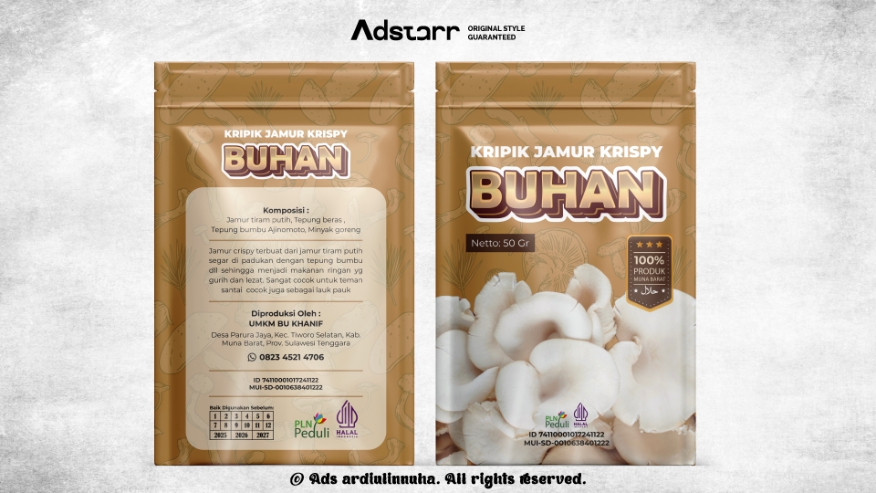 Desain Kemasan Produk Kripik Jamur Buhan Jasa Desain Kemasan Makanan