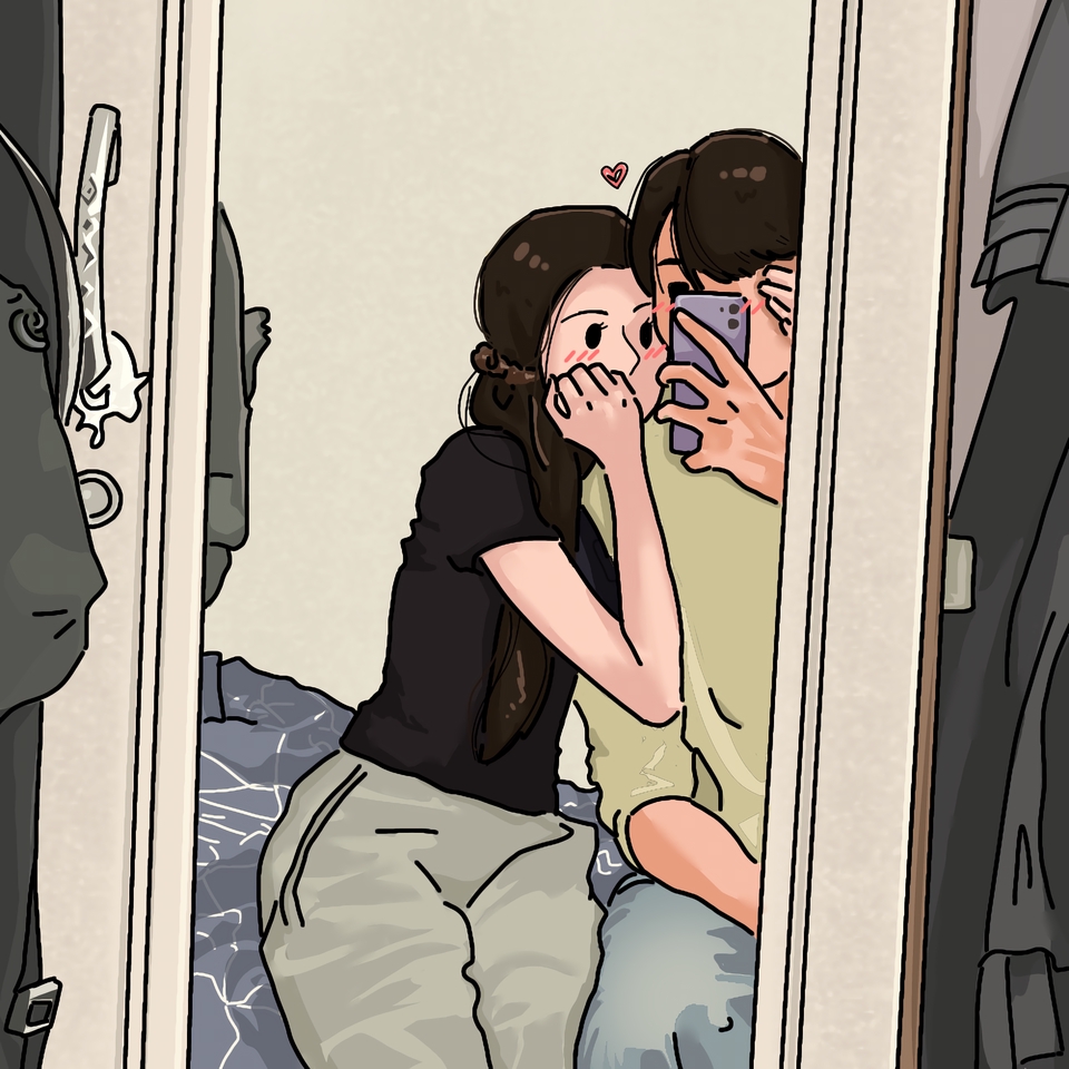 รับวาดรูปการ์ตูนคู่รักน่ารัก สไตล์อนิเมะ ภาพวาดการ์ตูนสีน้ำตาลอ่อน วาดการ์ตูนจิบิ คู่รัก วาดรูปการ์ตูนเหมือน