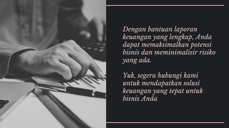 Jasa konsultan keuangan membantu memaksimalkan potensi bisnis dan meminimalisir risiko keuangan.
