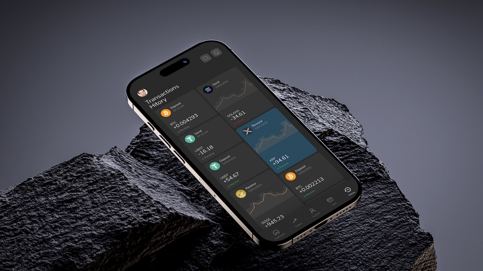 Desain UI UX Mobile App dengan tampilan modern dan intuitif.