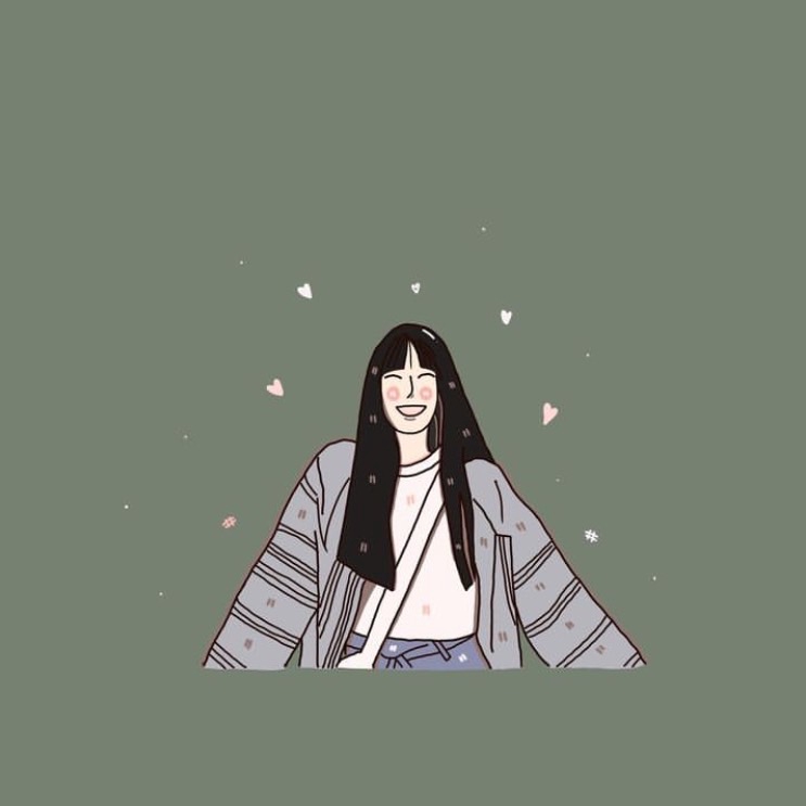 รับวาดภาพประกอบ คาแรคเตอร์ ผู้หญิง ยิ้ม น่า รัก สไตล์การ์ตูน