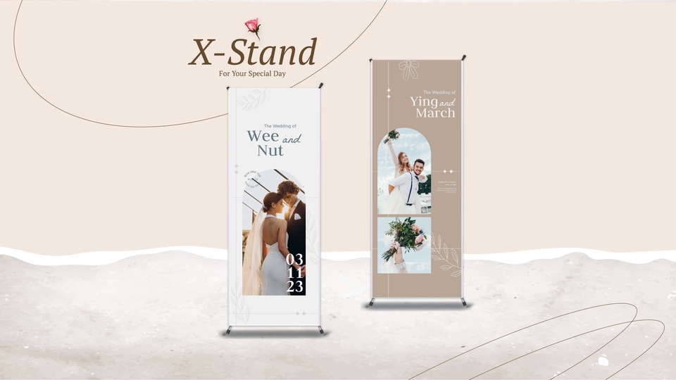 สื่อสิ่งพิมพ์และนามบัตร - ออกแบบ X-Stand, Standee ตามใจคุณ - 6