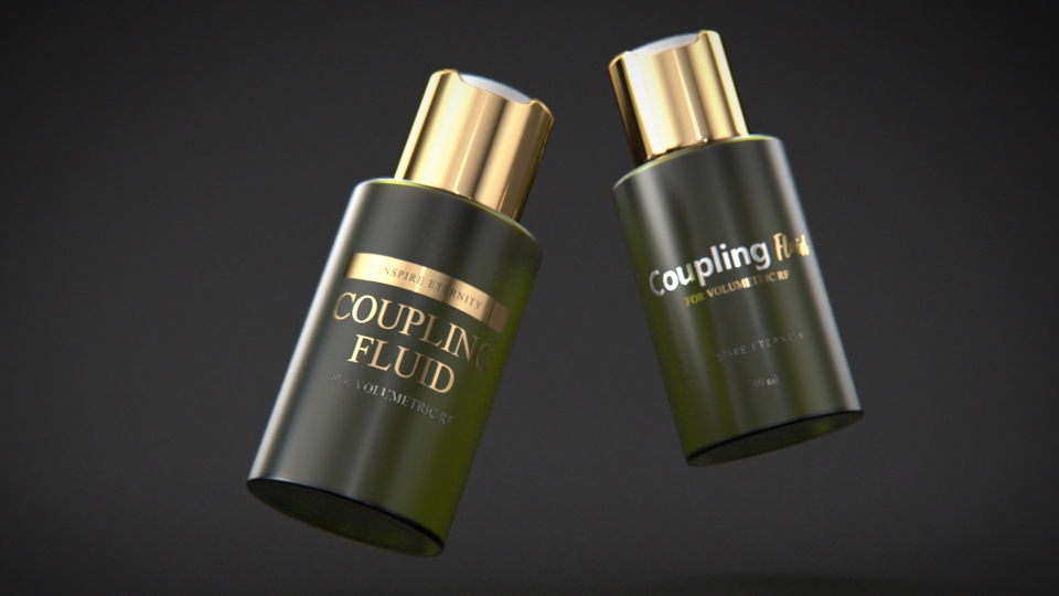 รับทำ 3D packshot สำหรับสินค้า เครื่องสำอาง 3 มิติ Coupling Fluid