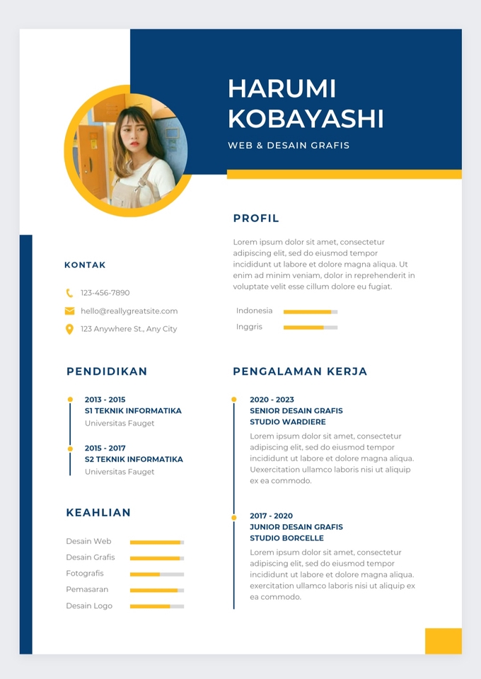 Portfolio & Resume - Buat CV 1 Hari Jadi - 13