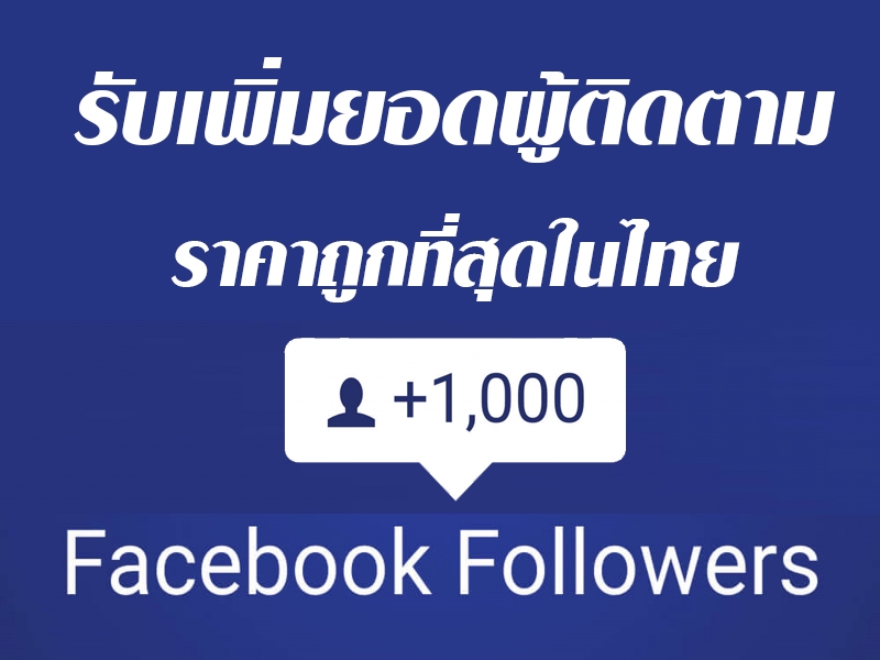 โปรโมทเพจ / เว็บ - รับเพิ่มยอดไลค์เพจ Facebook + เพิ่มผู้ติดตาม Facebook ส่วนตัว - 3