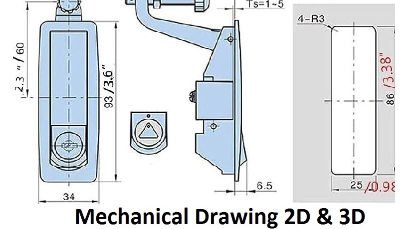 3D & Perspektif - Jasa pembuatan drawing 3D atau 2D CAD (AUtocad, Solidworks) - 1